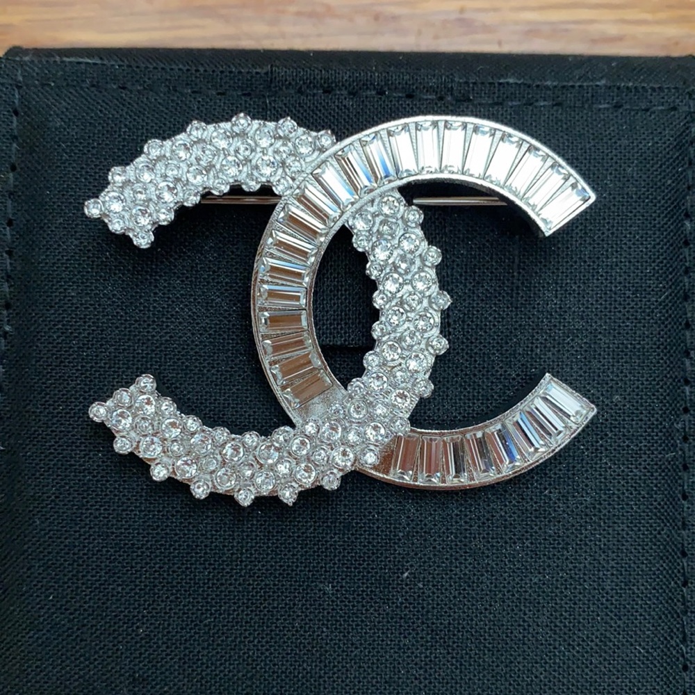 Chanel crystal brooch